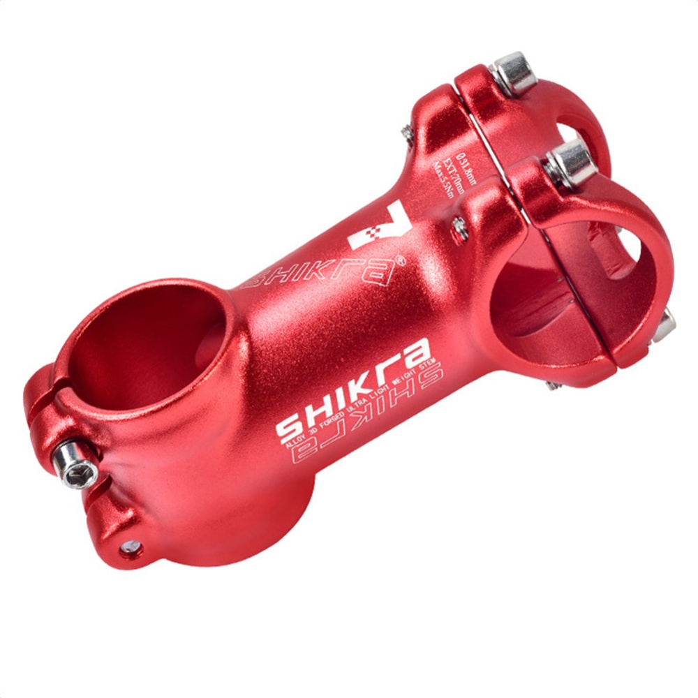 Bike Stem MTB 31.8*45/55/65/70/80/90/100/110mm Short StemBicycle part 70MM 7 degrees red white label - Image 2