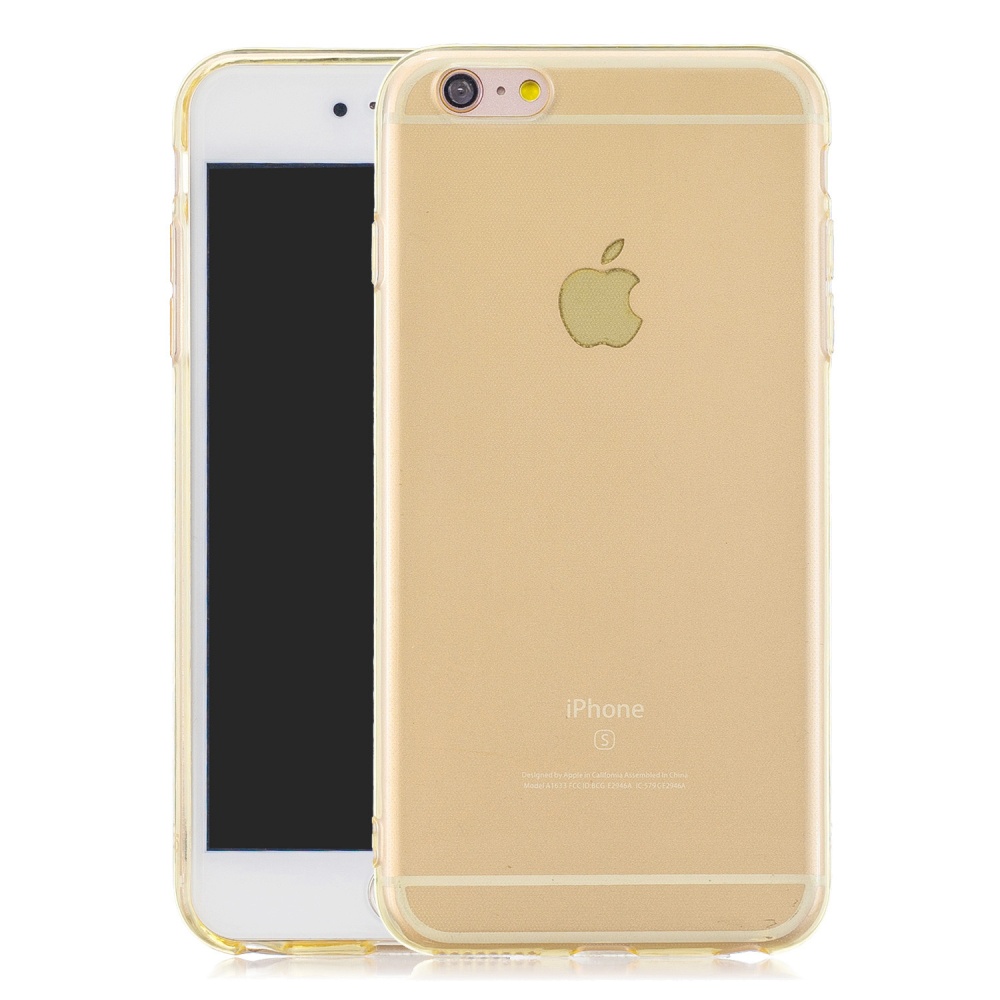 for iPhone 6/6S / 6 Plus/6S Plus 7/8 7 Plus/8 Clear Colorful TPU Back Cover Cellphone Case Shell Yellow - Image 3