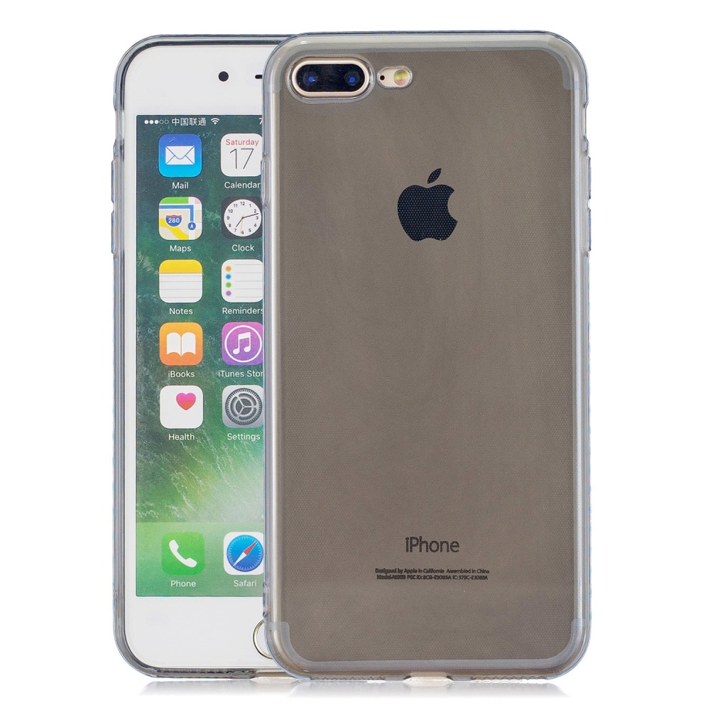 for iPhone 6/6S / 6 Plus/6S Plus 7/8 7 Plus/8 Clear Colorful TPU Back Cover Cellphone Case Shell Royal Blue - Image 3