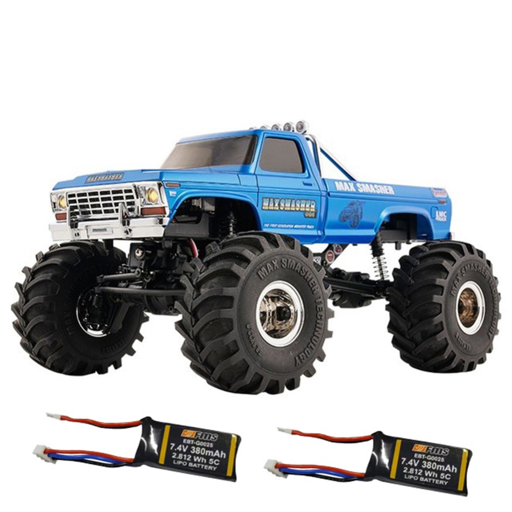 Fms Fcx24 Max 1:24 RC Car Smasher Pickup Truck Electric 4wd Climbing Vehicle Toys with 2 Batteries