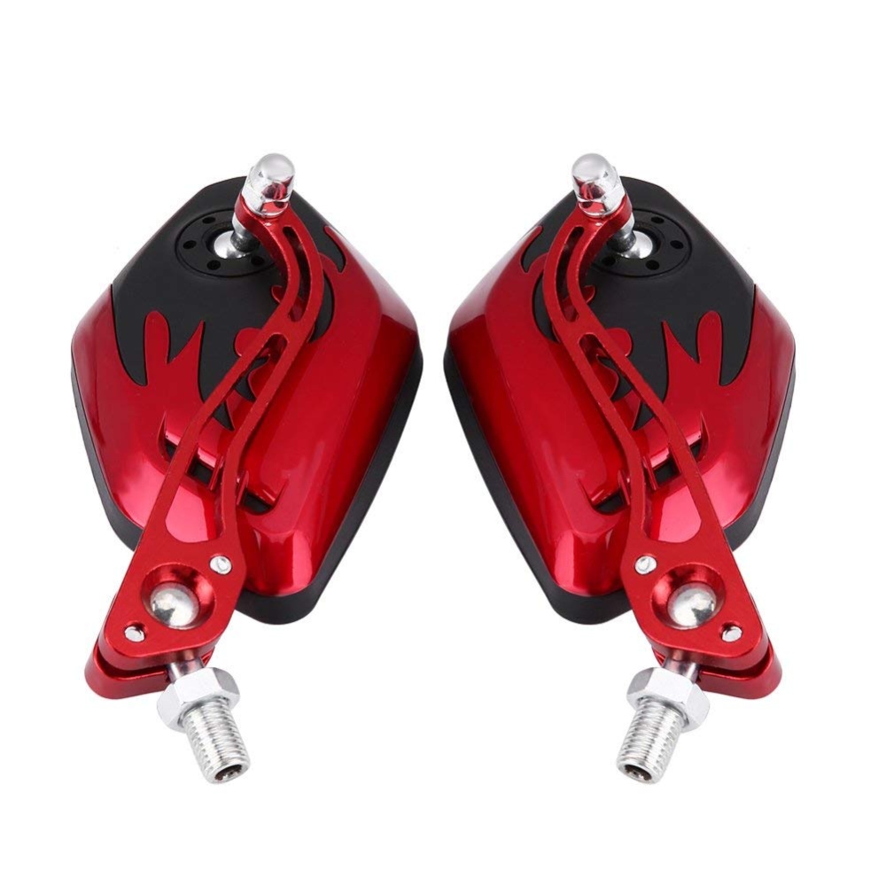 Fashion Motorcycle Refit Rear View Side Rearview Mirrors for Yamaha Suzuki Honda red - Image 3