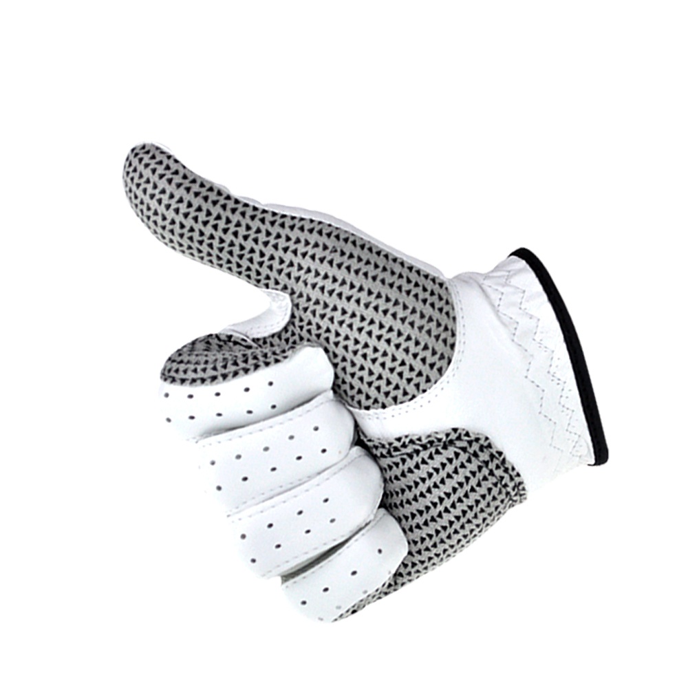 Men Golf Gloves Leather Skid-proof Right Hand Soft Breathable Sheepskin Accessories 24# - Image 2