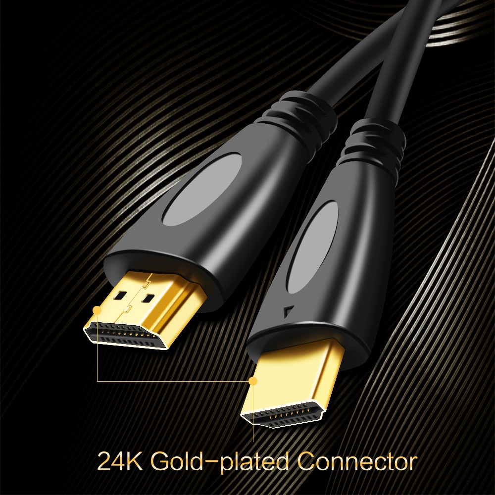 1.4V HDMI Gold-plated 1080p 3D High Resolution Cable Male to Video Connector for HDTV PS3 / 4 Projector - Image 3