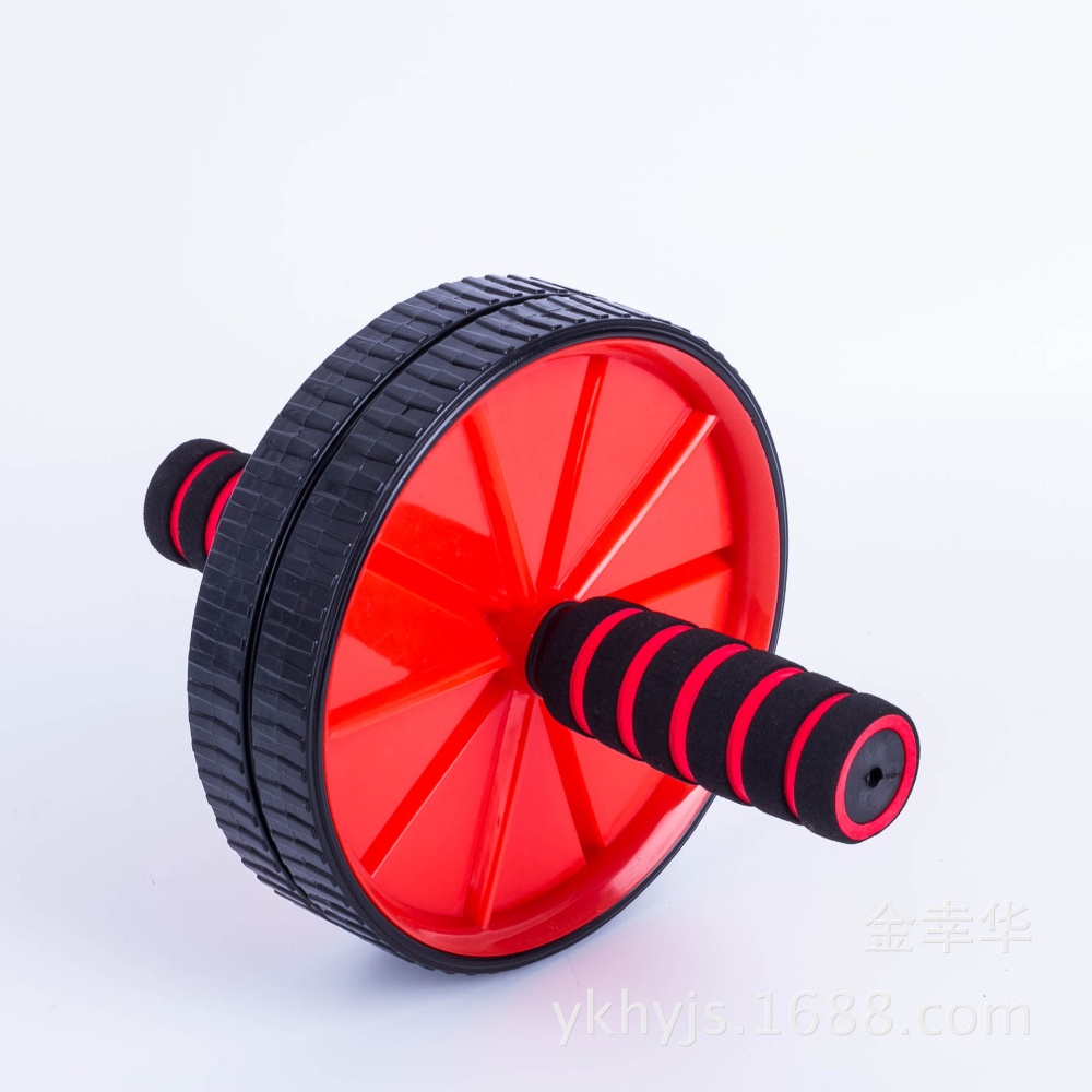 Abs Wheel Body Exercise Gym Roller Abdominal Core Exerciser Strength Workout Fitness Trainer red - Image 3