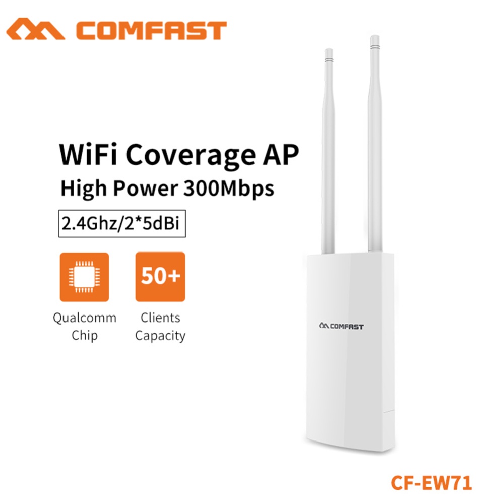 Cf-ew71 High-power Outdoor Wireless 300m Router 500mw Transmit Power Support Ee802.11 B/g/n Stable Transmission Wifi Signal Extender White ( - Image 2