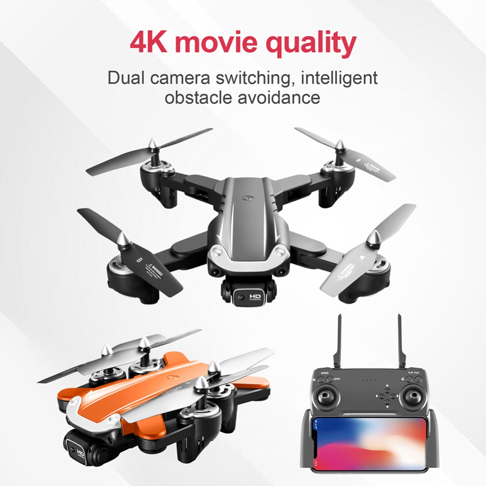 S5 Drone 4k Hd Dual Camera Wifi Fpv Intelligent Obstacle Avoidance Professional Dron Remote Control Quadcopter Helicopters Toy For Boys Oran - Image 3