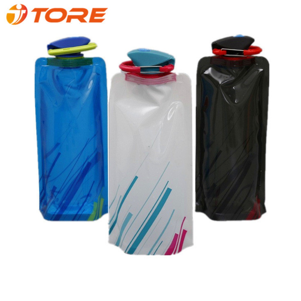 Durable BPA-Free Polymer Foldable Water Bags Portable Kettle Outdoor Sports Supplies white - Image 2