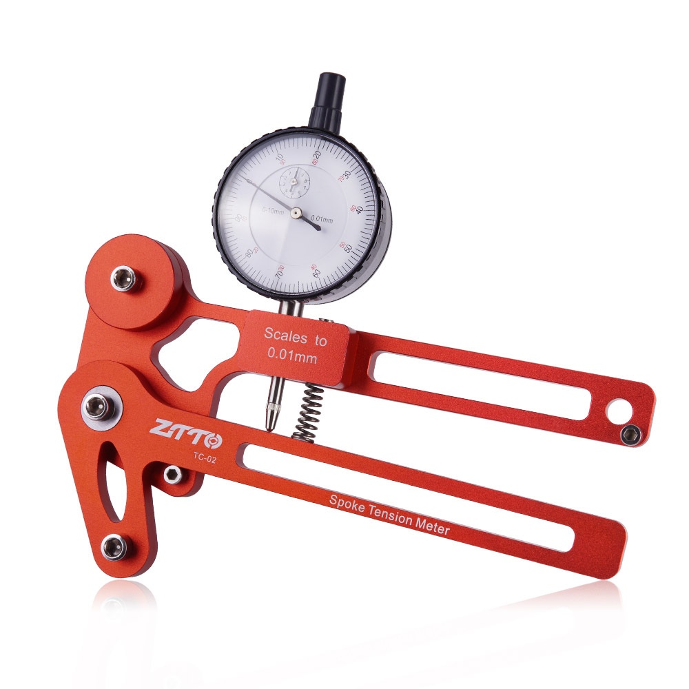 ZTTO Bicycle Tension Meter Electronic Precision Spokes Checker Bike Tensioner Mechanical meter red - Image 2