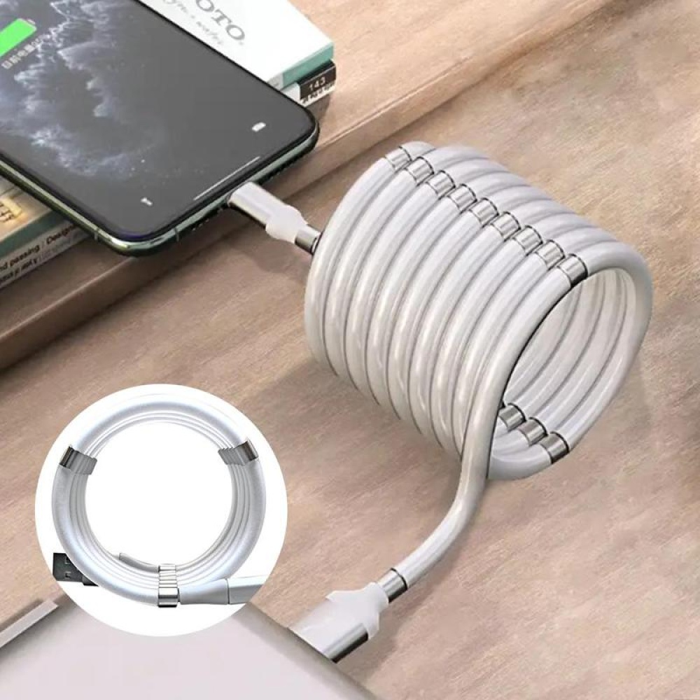 Magnetic Data Charging Cable 3 in 1 C Storage Suitable For Android Apple apple - Image 3