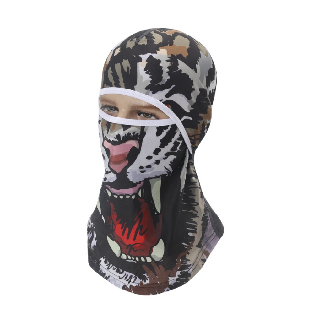 Sports Headwear Motorcycle Riding Headgear Magic Sport Scarf Full Face Mask Balaclava One size_Tooth Tiger J - Image 2