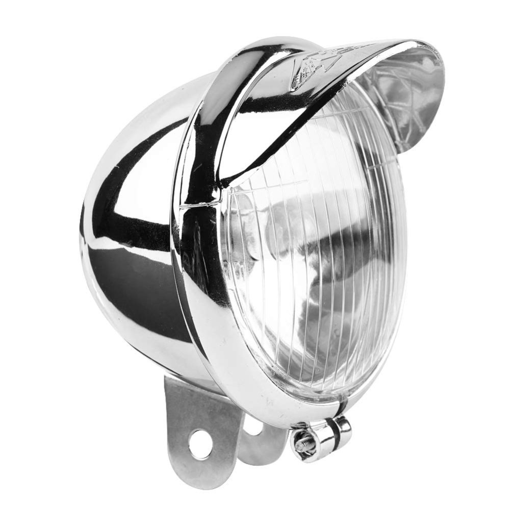 12v Universal Chrome Color ABS Motorcycle Fog Lights Headlight Lamp 1 pair - Image 3