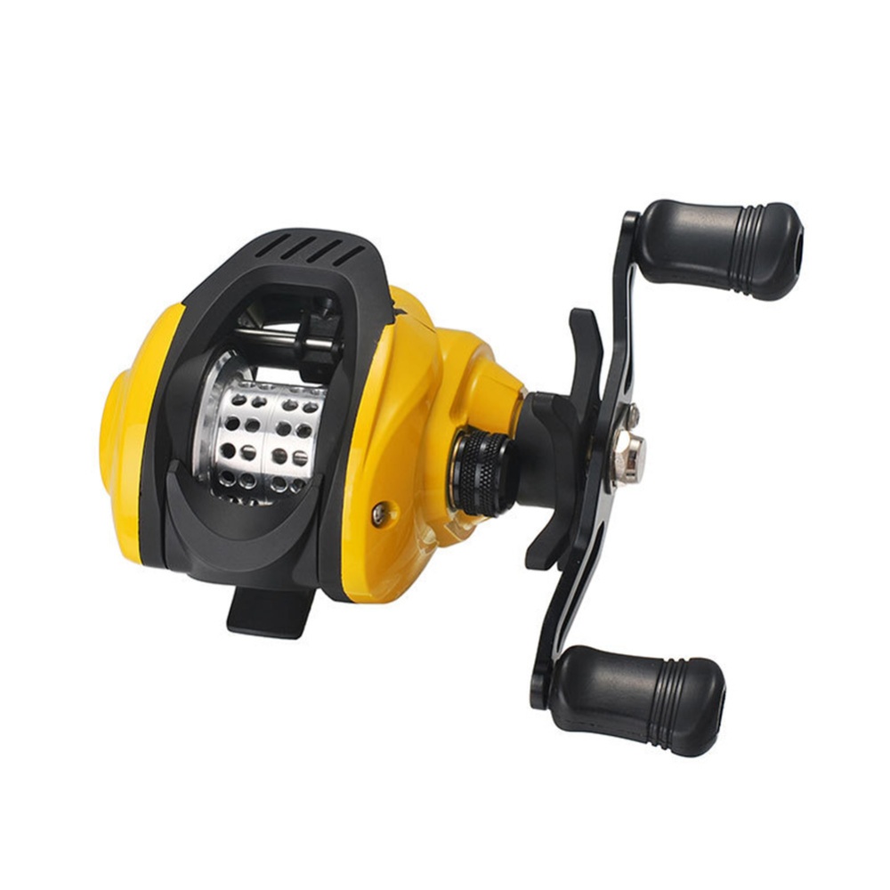 Yellow Fishing Wheel Low-Profile Reel Conversion Bahau Long Shot Small yellow wheel left hand - Image 3