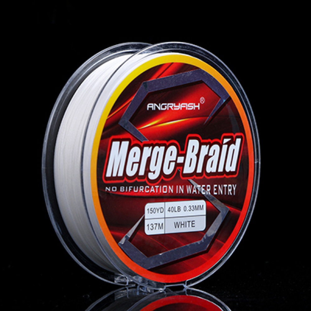 150yd/137m Fishing Line PE Fire Pure Fluorocarbon Coated Merge-Braid 8 Strands Braided yellow_0.23mm-20LB - Image 2