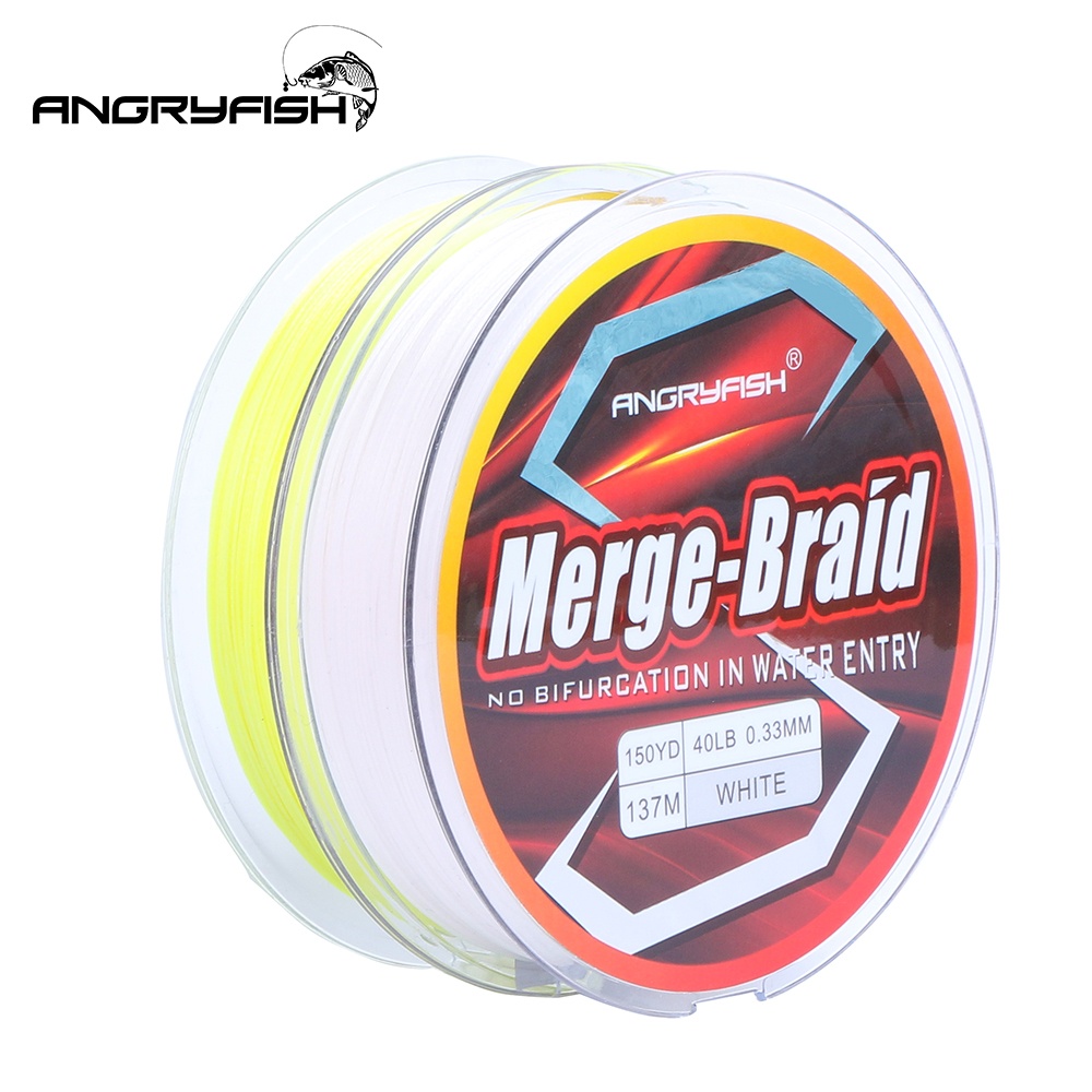 150yd/137m Fishing Line PE Fire Pure Fluorocarbon Coated Merge-Braid 8 Strands Braided yellow_0.23mm-20LB - Image 3