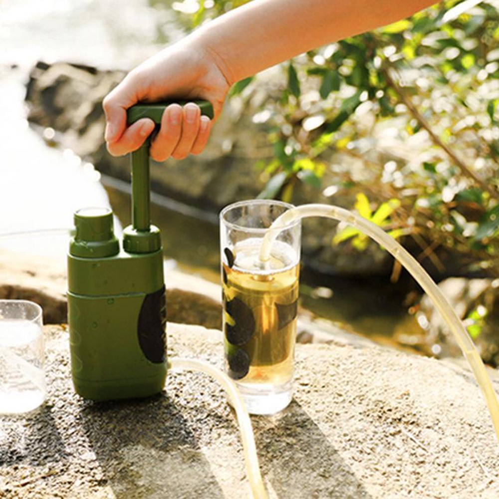 Outdoor Water Filter Straw Purifier Emergency Survival Gear Filtration System For Camping Hiking ArmyGreen - Image 2