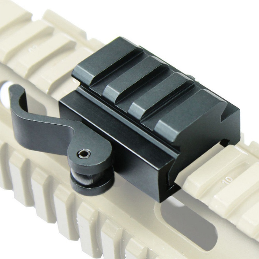 40mm Tactical Quick Release Bracket 3-Slot Rifle Picatinny Weaver Universal Adaptor Riser Rail - Image 2