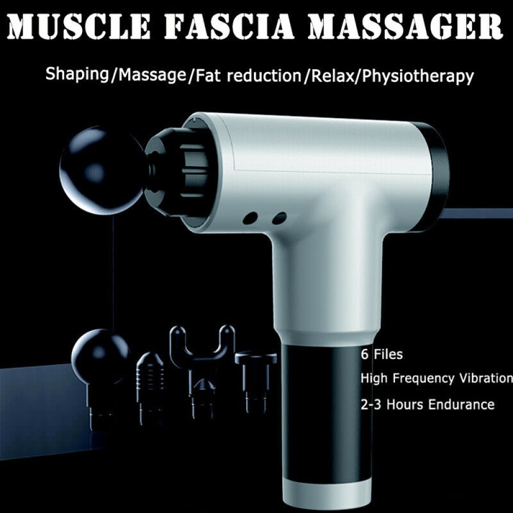 Home Use Electric Fascia Tool Muscle Therapy Massage Fitness Equipment Sports Relaxation red_EU Plug - Image 2