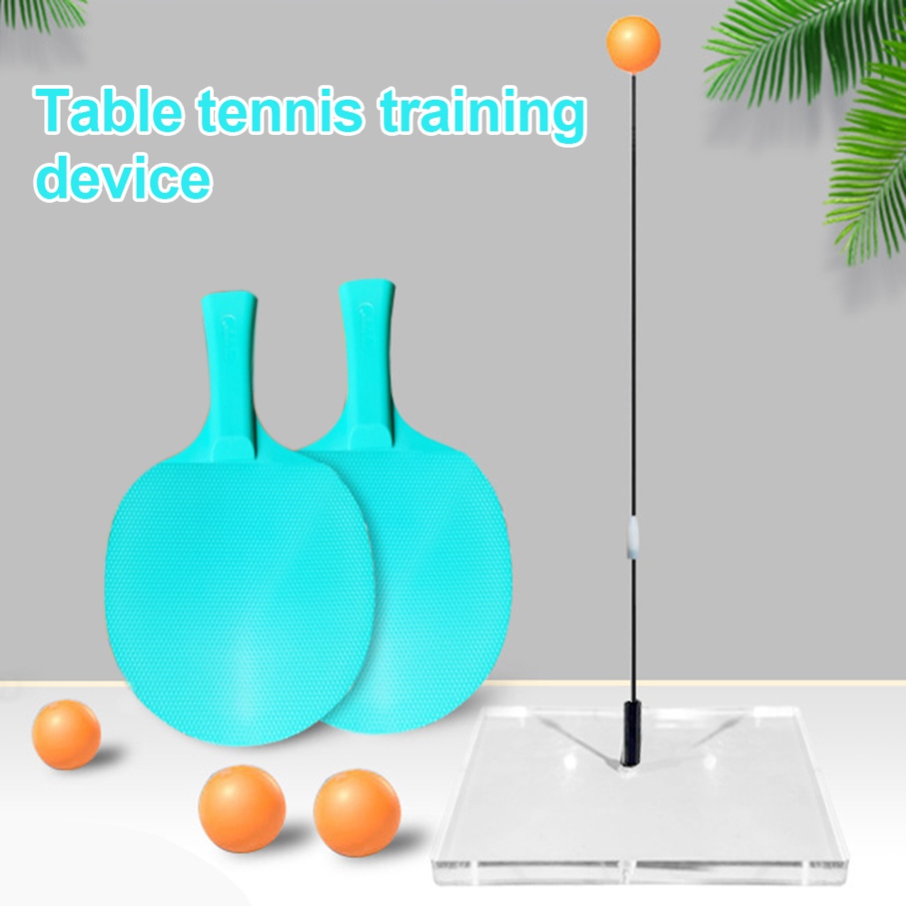 Portable Tennis Trainer Practice Rebound Training Tool Professional Beginners Self-study Accessory Acrylic Base Set - Image 3