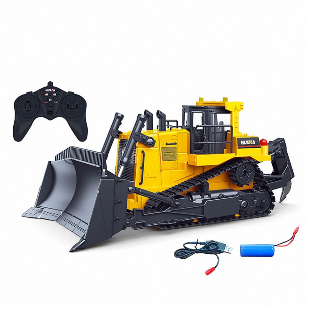 1:16 1554 Remote Control Truck 11ch RC Bulldozer Machine On Car Toys for Boys Hobby Engineering - Image 3