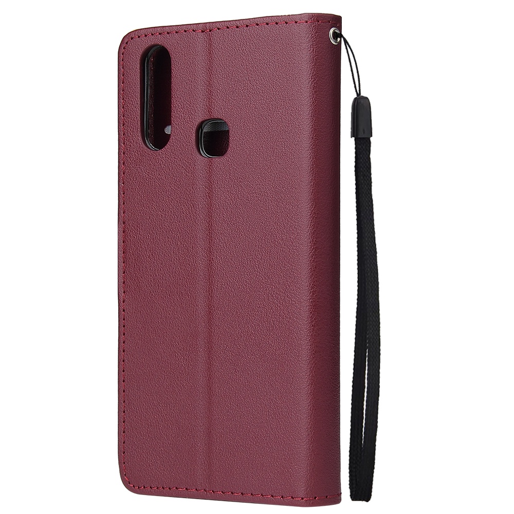 For VIVO Y17 Cellphone Cover PU Leather Shell All-round Protection Mobile Phone Case Precise Cutout Wallet Design Stand Function Brown - Image 3