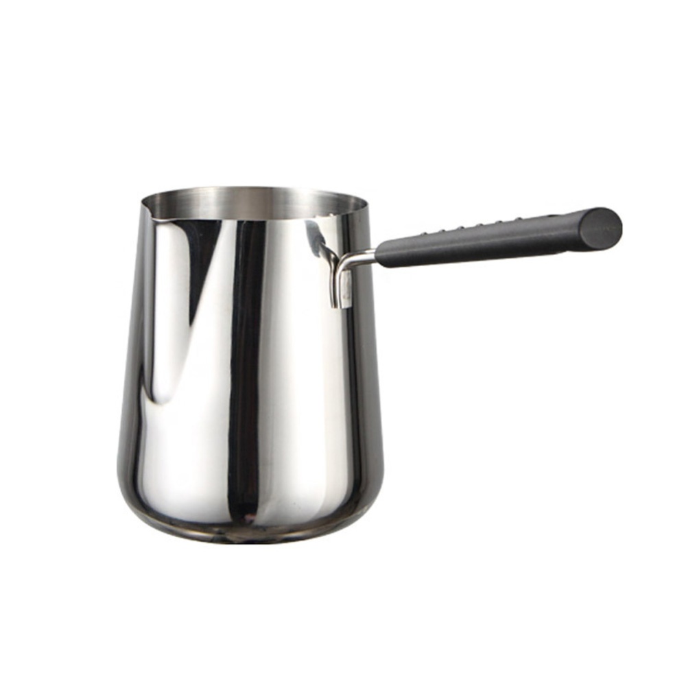 600ml/1000ml Stainless Steel Milk Pan With Scale Chocolate Butter Melting Pot Lengthened Heat-insulated Handle 1000ml