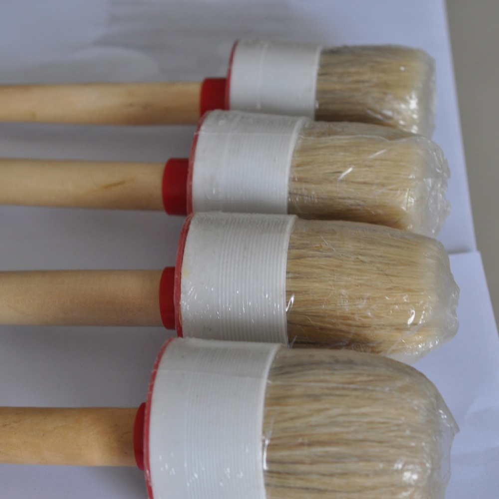 Soft Wood Handle Car Detailing Brush Paint & Wash Brushes for Cleaning Dashboard Seat Wheel 45mm - Image 3