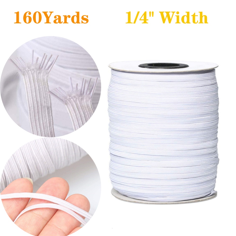 6mm Width Elastic Bands for Sewing Braided Cord String Rope Band 70 yards - Image 3