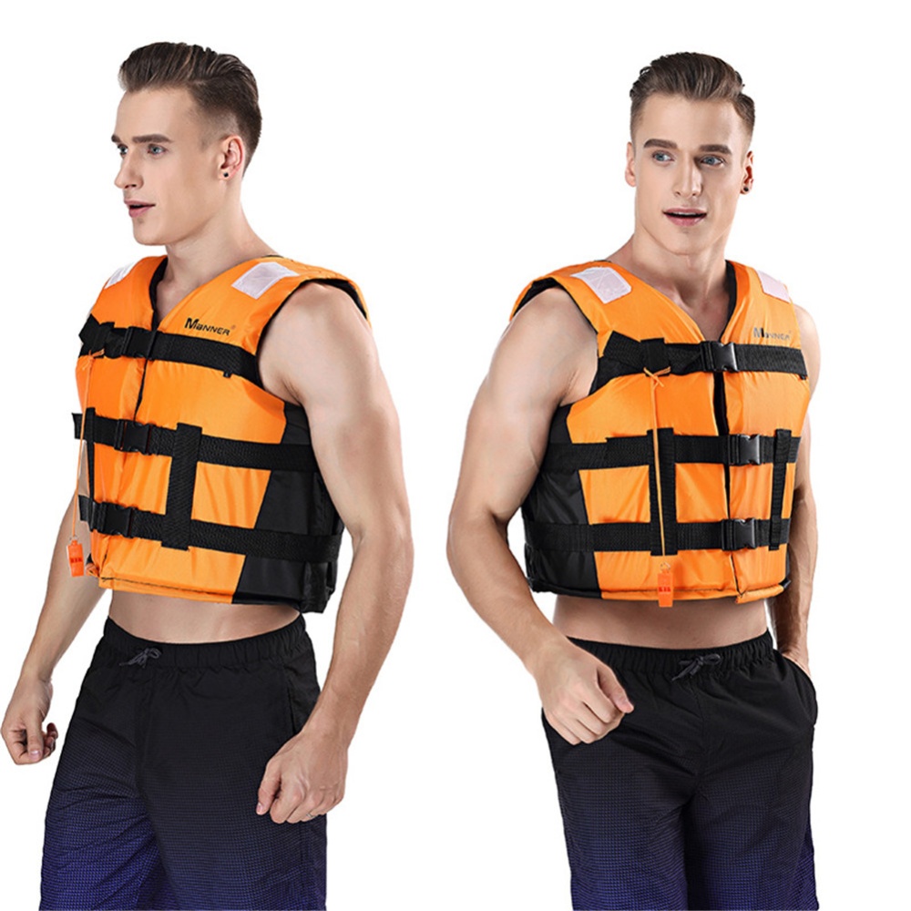 Outdoor Adult Buoyancy Suit Lifejacket Orange M - Image 3