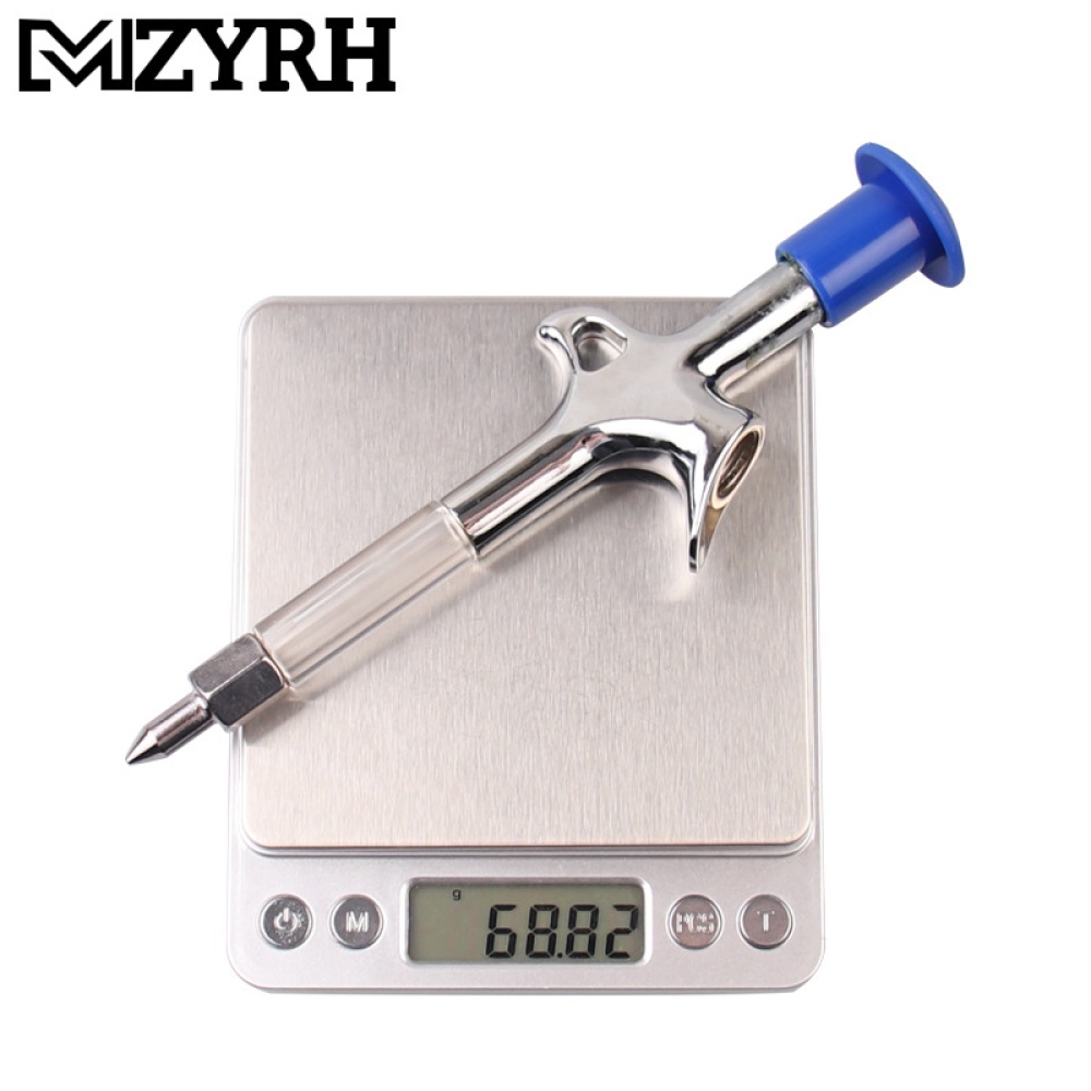 Bicycle Lubrication Grease Oil Precise Injector Mountain Bike Repair Tools Silver - Image 3