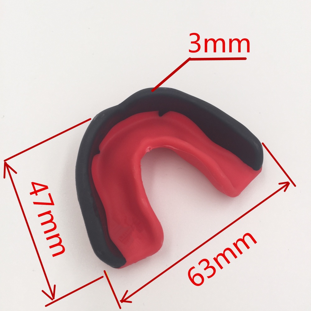 Adult Mouthguard Mouth Guard Teeth Protect for Boxing Football Basketball Karate Muay Thai Safety Protection Black and white - Image 2