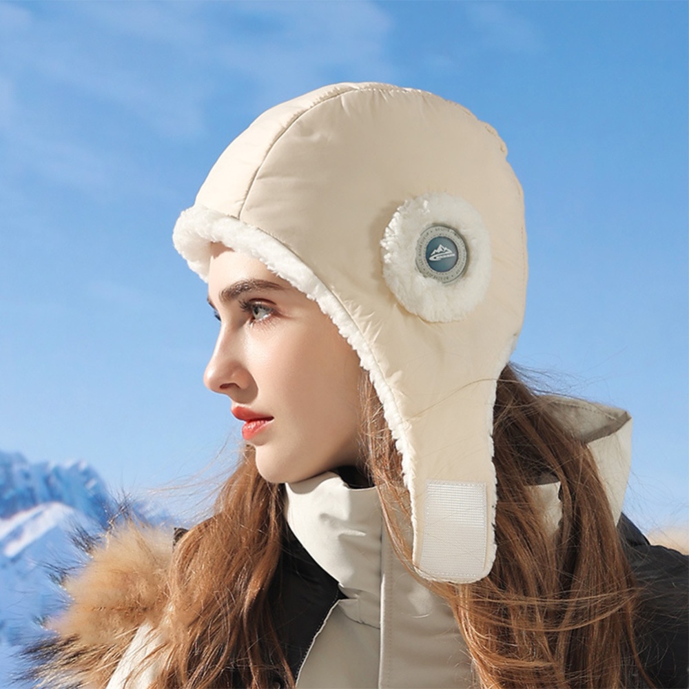 Winter Warm Bomber Hats Outdoor Windproof Waterproof Ear Protective Skiing Riding Soft Earflap Cap Black - Image 2