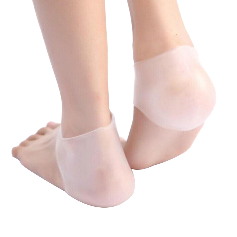 Summer Gel Heel Socks Breathable Foot Protective Cover Anti-shock Ankle white_free size - Image 2