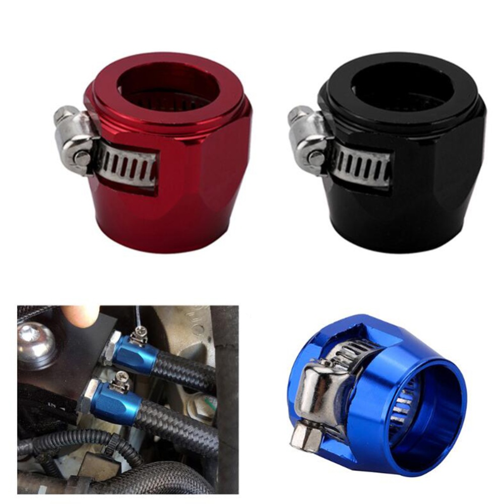 AN4 AN6 AN8 AN10 AN12 Car Hose Finisher Clamp Radiator Modified Fuel Pipe Clip Buckle Blue-AN8 - Image 3