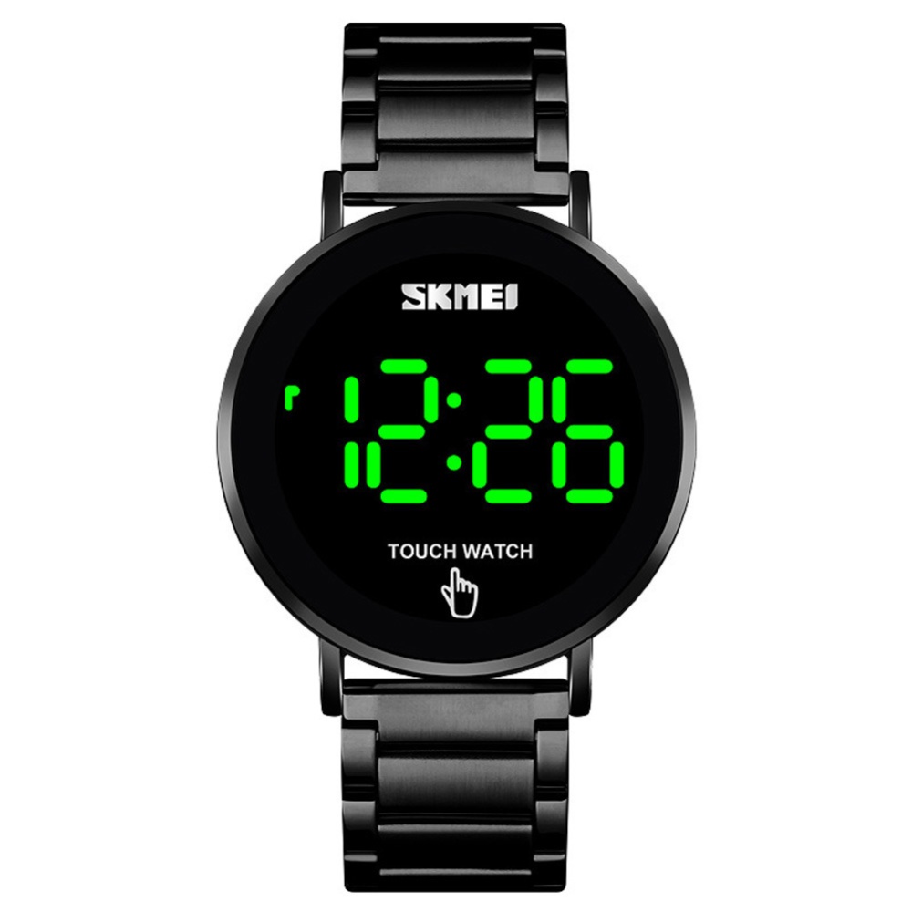 Skmei Men Women Digital Wristwatch Display Watch Touch Screen Electronic Watches Black - Image 3