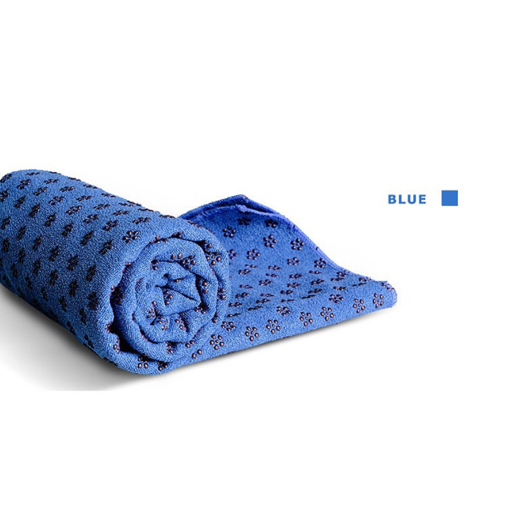 Yoga Mat Towel Non Slip Cover Blanket Sport Fitness Exercise Pilates Workout green - Image 3