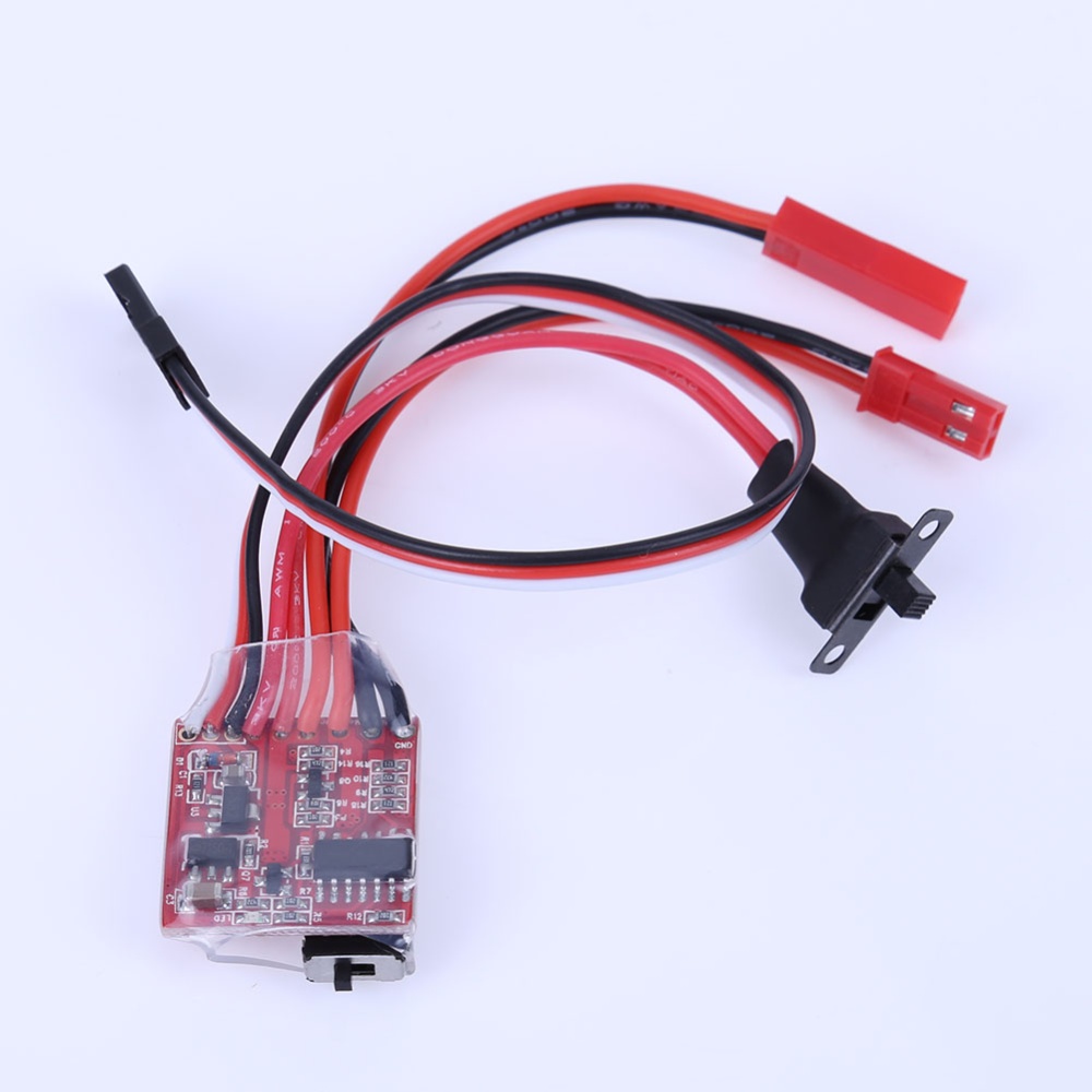 RC ESC 20A Brushed Motor 2KHz Electronic Speed Controller W / Brake for Car Boat Tank Helicopter default - Image 3