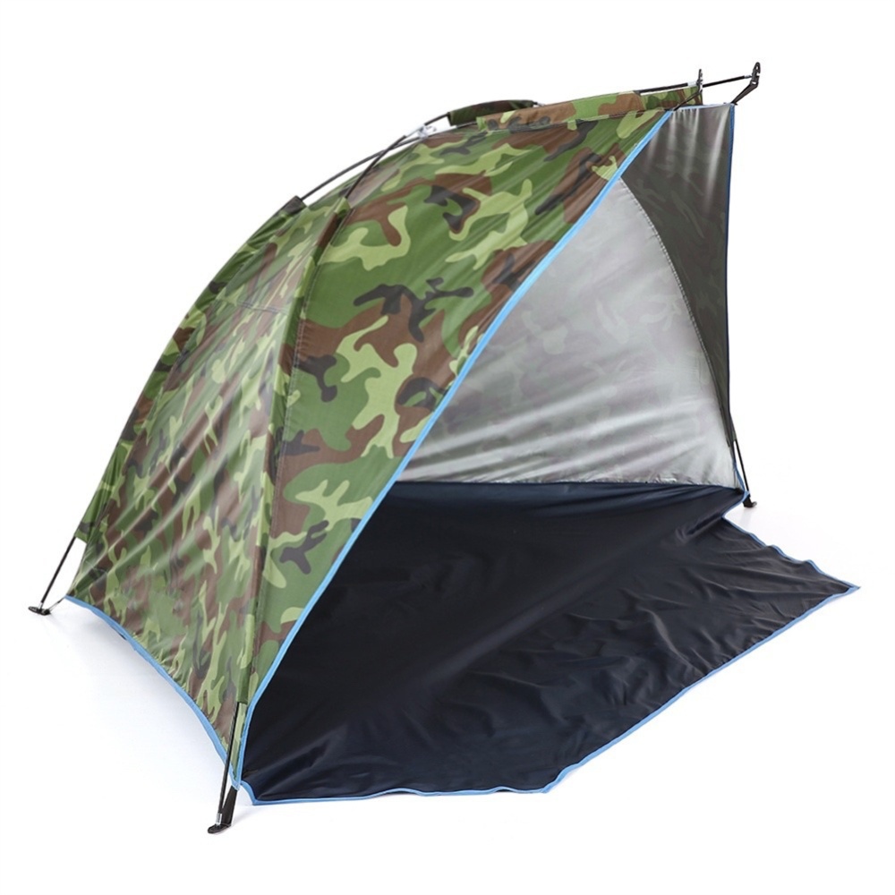 Outdoor Tent Sun Shelters Portable Camping Large Space Wear Resistance Anti UV Beach Green - Image 3