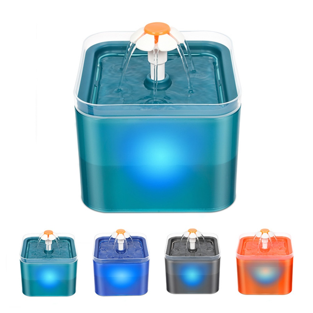 1 Plastic New Translucent Macaron Color Silent Pet Water Dispenser blue_Australian regulations - Image 2