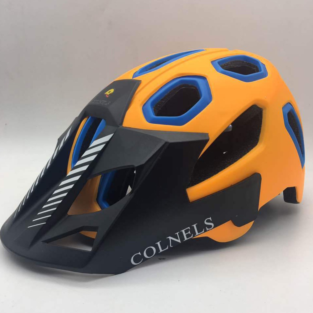 Riding Helmet Bicycle Floppy Hat Mountain Bike for Women and Men Orange_One size - Image 2