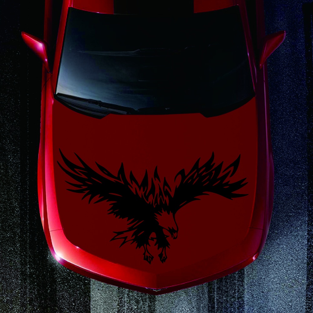 50 * 80cm Animal Eagle Car-styling Motorcycle Car Sticker Vinyl Decal black - Image 3