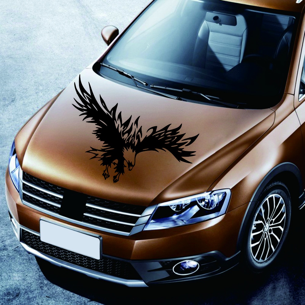 50 * 80cm Animal Eagle Car-styling Motorcycle Car Sticker Vinyl Decal black - Image 2