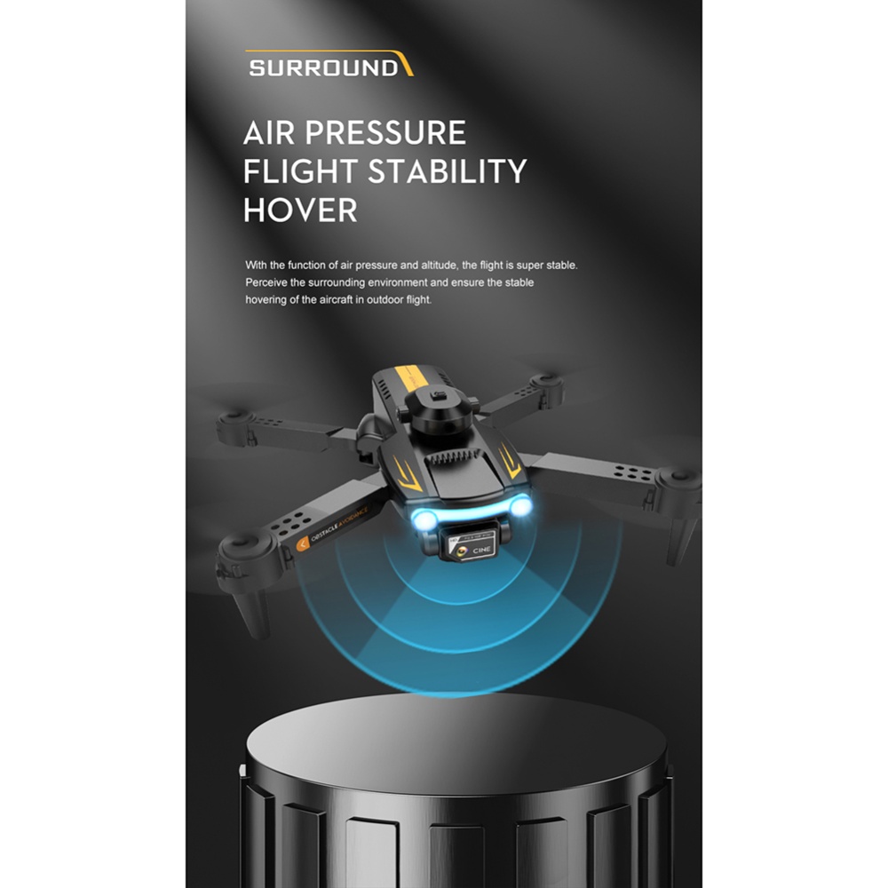 Mini Xt2 Drone 4k HD Dual Camera Four-side Obstacle Avoidance Foldable Quadcopter Child Dron Airplane Blue 1 battery - Image 3