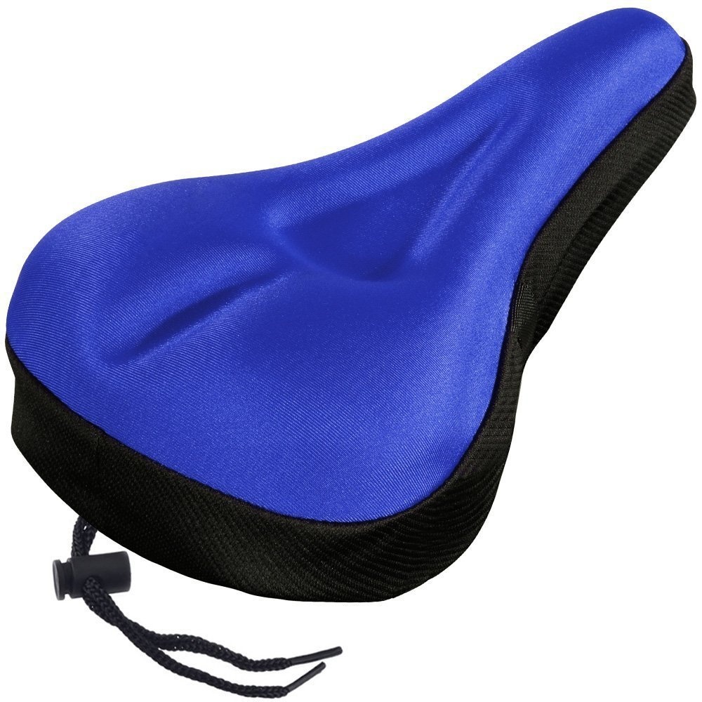 Soft Dustproof Gel Bicycle Seat Cover for Long-distance Cycling red - Image 3