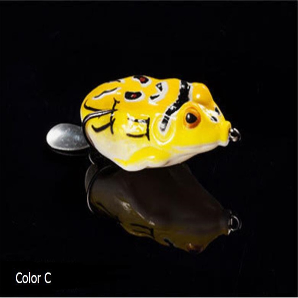 13G Paillette Simulate Frog Bait Fishing Lures Artificial Tackle Accessories red head yellow body D - Image 3