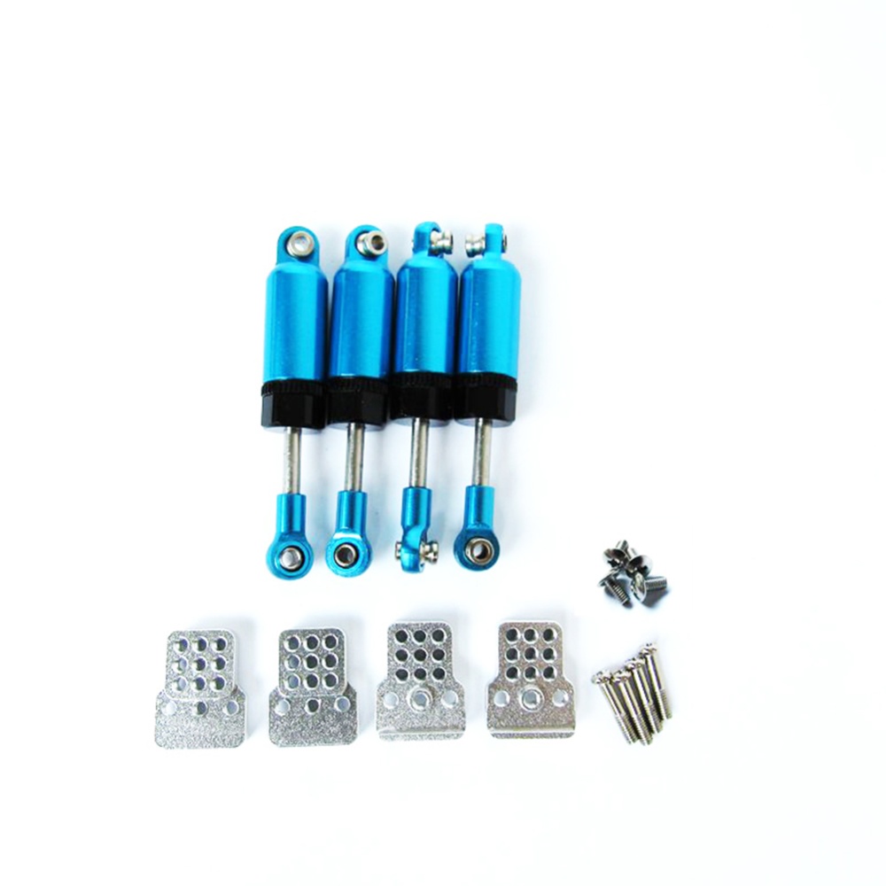 DIY Upgrade Parts Set Shock Sbsorbers/Extension Seat for RC CAR WPL Truck C14 C24 Blue 4 shock absorbers + extenders - Image 3