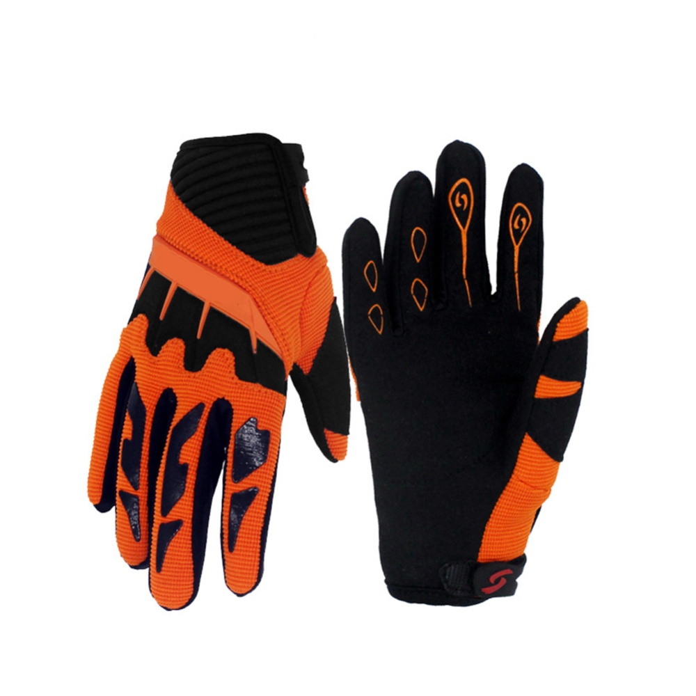 Kids Children Skiing Gloves Winter Warm Outdoors Windproof Anti-slip Coldproof Orange_XS - Image 3