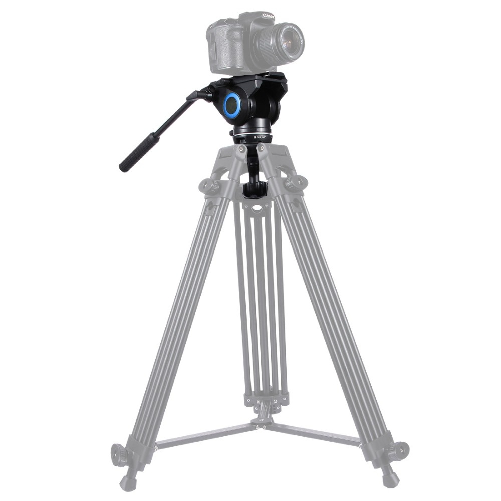 75mm Alloy Camera Tripod Rail Slide Hydraulic Base Photography Equipment black - Image 3