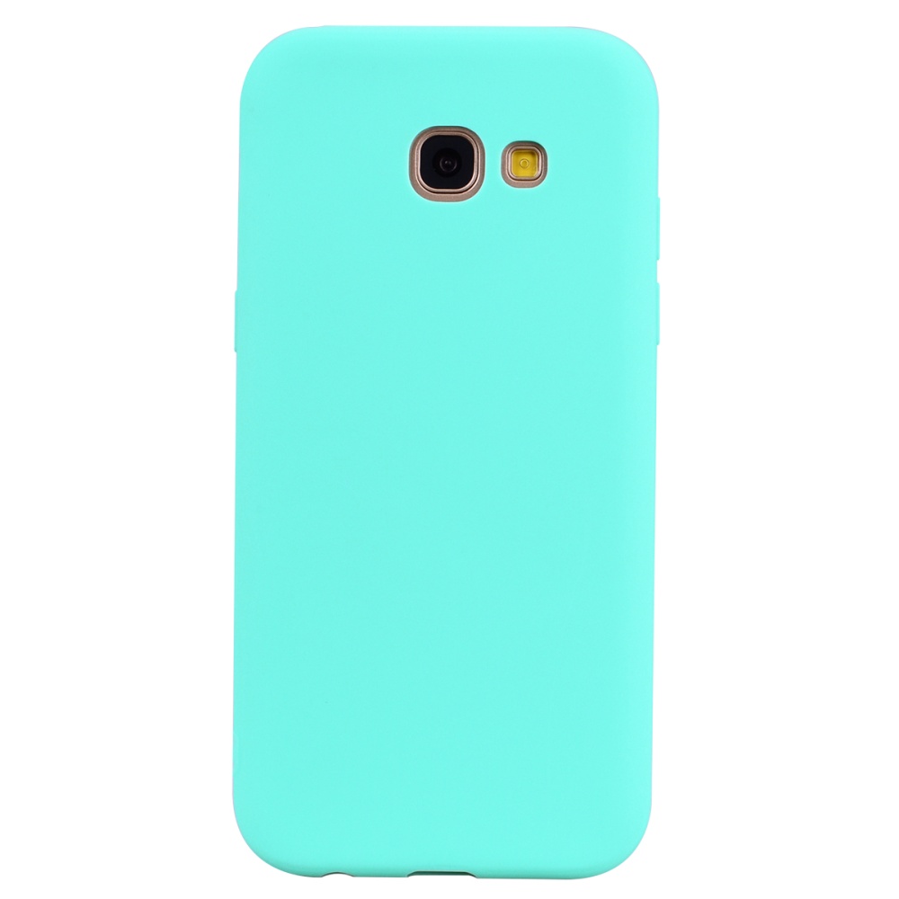 for Samsung A5 2017 Cute Candy Color Matte TPU Anti-scratch Non-slip Protective Cover Back Case Light blue - Image 3