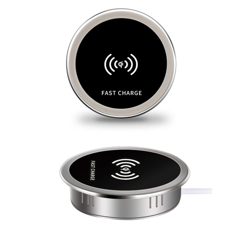 Built in Desktop Device Fast Wireless Charger 15W Quick 3.0 Embedded Type C - Image 3