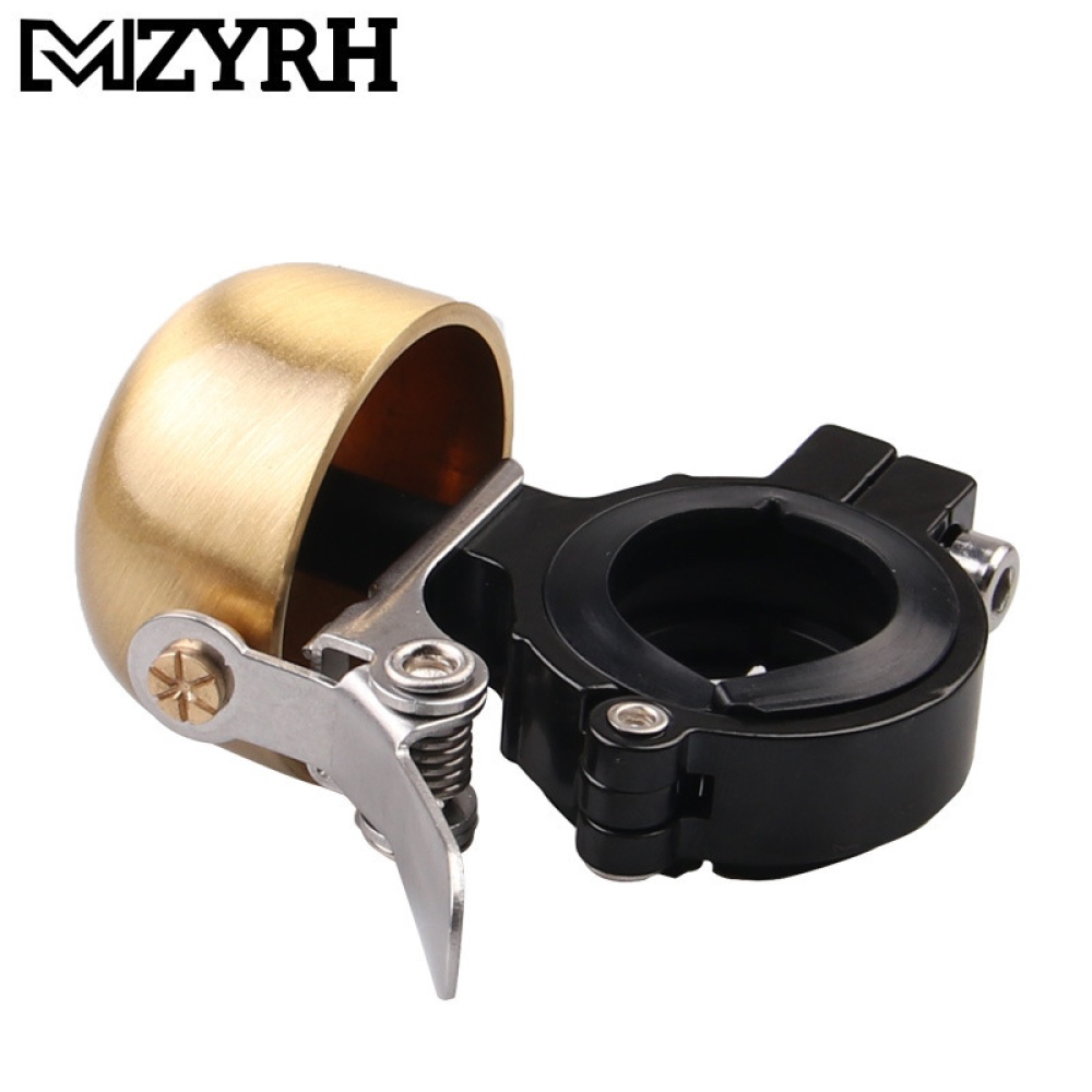 Universal Retro Mountain Bike Bell Bicycle Brass Folding Scooter Super Ring Speaker black - Image 3